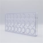 POLYCARBONATE MOLD ALMOND 27.5X13.5X2.4CM