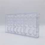 POLYCARBONATE MOLD ALMOND 27.5X13.5X2.4CM