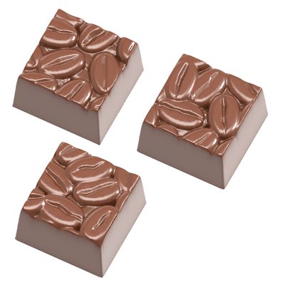 POL.MLD SQUARE COFFEE BEANS 27.5X13.5X2.4CM