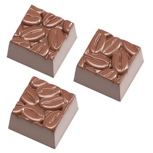 POL.MLD SQUARE COFFEE BEANS 27.5X13.5X2.4CM