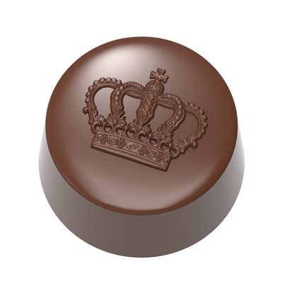 CHOC. MOULD PRALINE CROWN 27.5X13.5X2.4CM