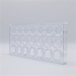 CHOC. MOULD PRALINE CROWN 27.5X13.5X2.4CM