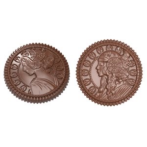 CHOC. MOULD CARAQUE VENUS & DIANA 27.5X13.5X2.4CM