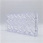 CHOC. MOULD PRALINE POPPY 27.5X13.5X2.4CM