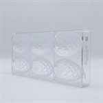 CHOC. MOULD EGG CHESTERFIELD 27.5X13.5X3.5CM