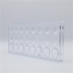 CHOC. MOULD EGG CRYSTAL 27.5X13.5X2.4CM