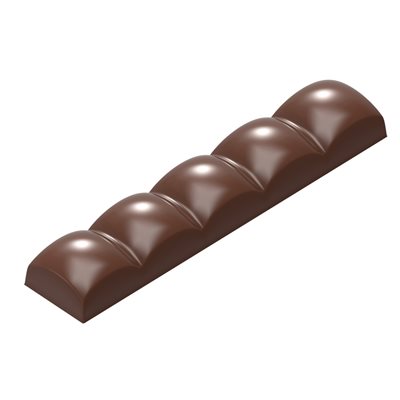 CHOC. MOULD BAR SQUARE SPHERE 27.5X13.5X2.4CM