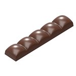 CHOC. MOULD BAR SQUARE SPHERE 27.5X13.5X2.4CM