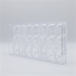 CHOC. MOULD PRALINE DEDY 27.5X13.5X2.6CM