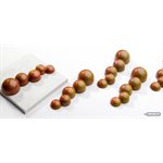 CHOC. MOULD DEMI-SPHERE BAR 27.5X13.5X2.4CM