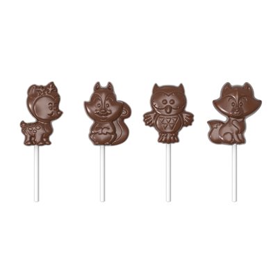 POLYCARBONATE MOLD LOLLIPOP WILDERNESS ANIMALS