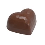 POLYCARBONATE MOLD HEART FACET