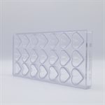 POLYCARBONATE MOLD HEART FACET