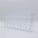 POLYCARBONATE MOLD HEART FACET DOUBLE