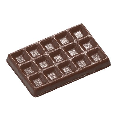 CHOCOLATE MOULD BIG BRUSSELS WAFFLE