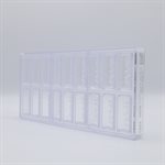 POLYCARBONATE MOLD BRAILLE PRALINE "WHITE"