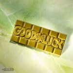 CHOCOLATE MOULD TABLET GOOD LUCK