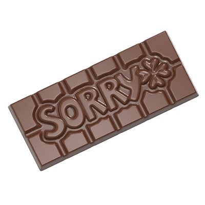 CHOCOLATE MOULD TABLET SORRY