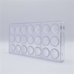 POLYCARBONATE MOLD HALF SPHERE PLEATED