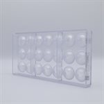POLYCARBONATE MOLD HALF SPHERE PLEATED