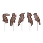 POLYCARBONATE MOLD LOLLIPOP TROPICAL BIRDS
