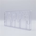 POLYCARBONATE MOLD LOLLIPOP TROPICAL BIRDS