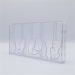 POLYCARBONATE MOLD LOLLIPOP TROPICAL BIRDS