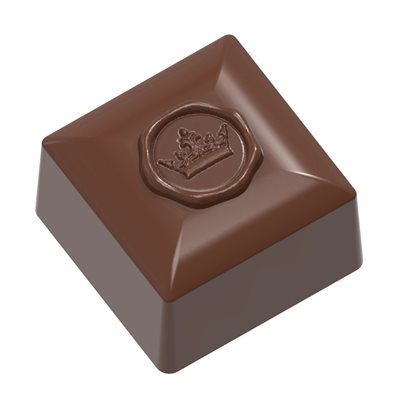 POLYCARBONATE MOLD SQUARE STAMP CROWN