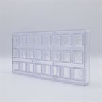 POLYCARBONATE MOLD SQUARE STAMP CROWN