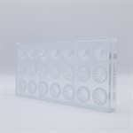 POLYCARBONATE MOLD HALF SPHERE PLEATED
