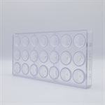 POLYCARBONATE MOLD SPHERE PLEATED & FLATTEND