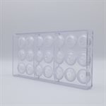 POLYCARBONATE MOLD SPHERE PLEATED & FLATTEND