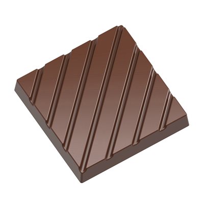CHOCOLATE MOULD CARAQUE WITH LINES