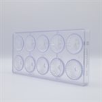 POLYCARBONATE MOLD CHRISTMAS BALL PLISSÉ