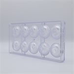 POLYCARBONATE MOLD CHRISTMAS BALL PLISSÉ