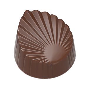 CHOCOLATE MOULD LEAF PLEATED