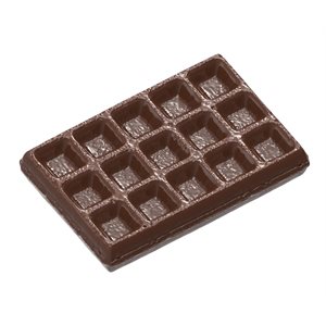 CHOCOLATE MOULD BRUSSELS WAFFLE SMALL