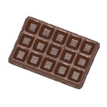 CHOCOLATE MOULD BRUSSELS WAFFLE SMALL