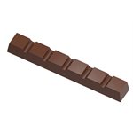 CHOCOLATE MOULD BAR 6 SQUARE PORTIONS