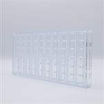 CHOCOLATE MOULD BAR 6 SQUARE PORTIONS