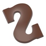POLYCARBONATE CHOCOLATE MOULD LETTER S 200GR