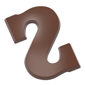 POLYCARBONATE CHOCOLATE MOULD LETTER S 200GR