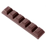 POLYCARBONATE MOLD BAR 6 BLOCKS 27.5X17.5X2.4CM