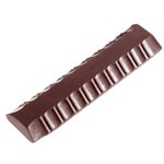 POLYCARBONATE MOLD BAR FACETTEN 27.5X17.5X2.4CM
