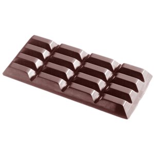 POLYCARBONATE MOLD TABLET 4X4 LONG 27.5X17.5X2.4CM