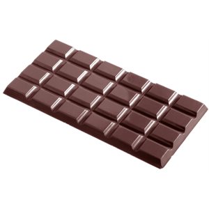 POLYCARBONATE MOLD TABLET 6X4 FLAT 27.5X17.5X2.4CM