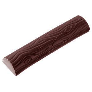 POLYCARBONATE MOLD BUCHE LONG 27.5X17.5X2.4CM