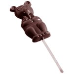 POLYCARBONATE MOLD BEAR ON STICK 27.5X17.5X2.4CM