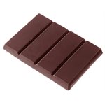 POLYCARBONATE MOLD TABLET 1X4 FLAT 27.5X17.5X2.4CM