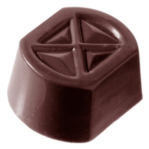 POLYCARBONATE MOLD SQUARE CROSS 27.5X17.5X2.4CM